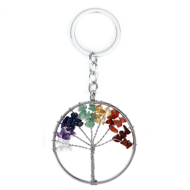 Healing Crystals Quartz Tree of Life Necklace