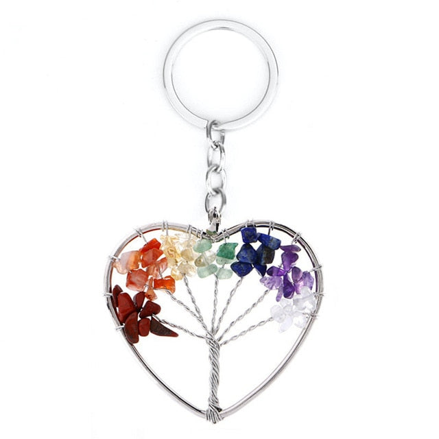 Healing Crystals Quartz Tree of Life Necklace