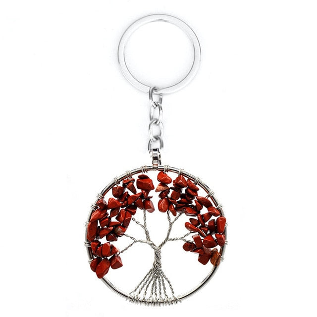 Healing Crystals Quartz Tree of Life Necklace