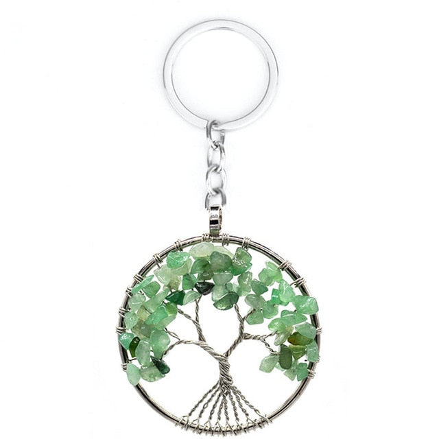 Healing Crystals Quartz Tree of Life Necklace