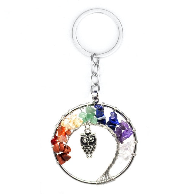 Healing Crystals Quartz Tree of Life Necklace