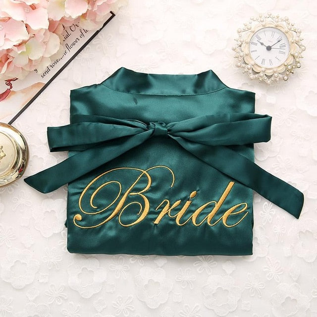 Bride Bridesmaid Kimono Bathrobe