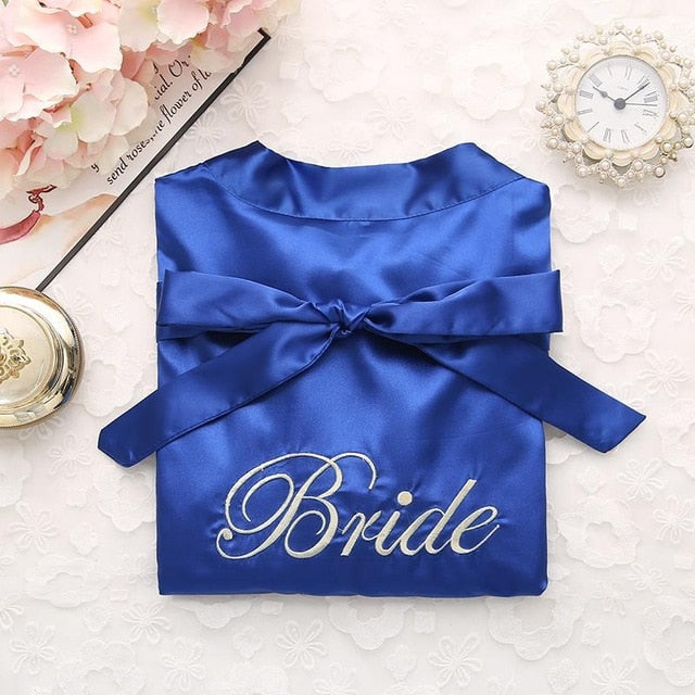 Bride Bridesmaid Kimono Bathrobe