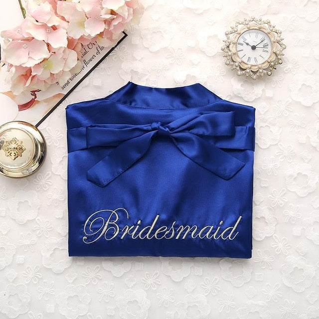 Bride Bridesmaid Kimono Bathrobe