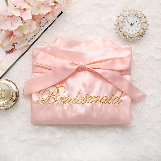 Bride Bridesmaid Kimono Bathrobe