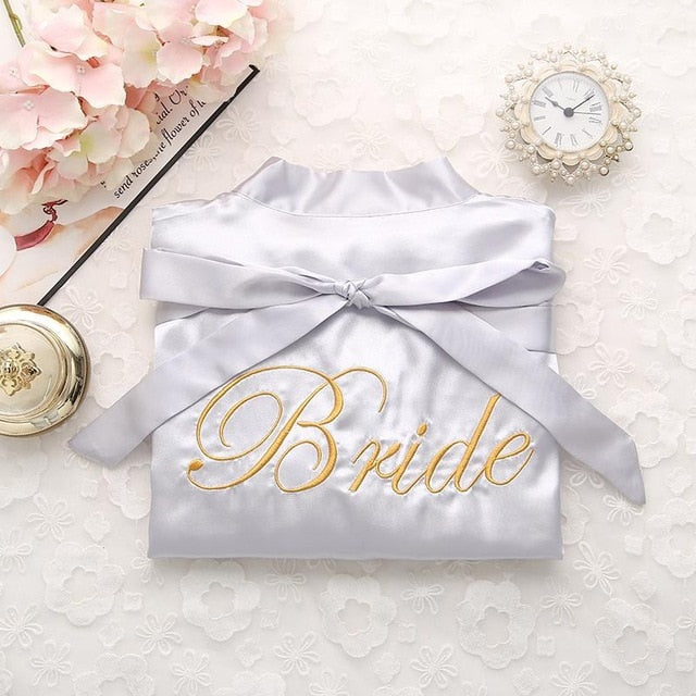 Bride Bridesmaid Kimono Bathrobe