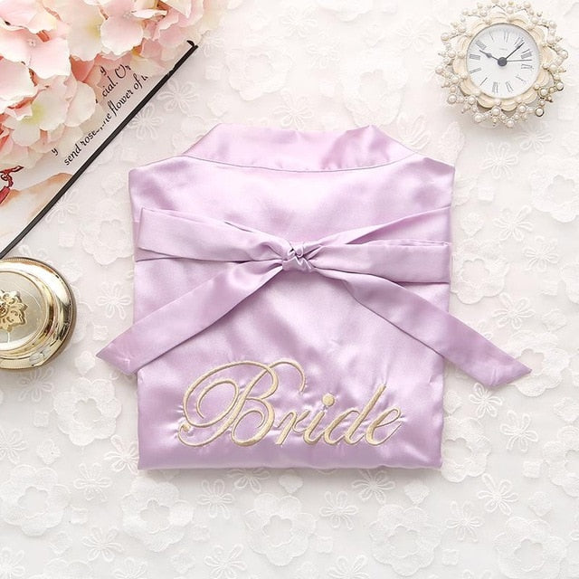 Bride Bridesmaid Kimono Bathrobe
