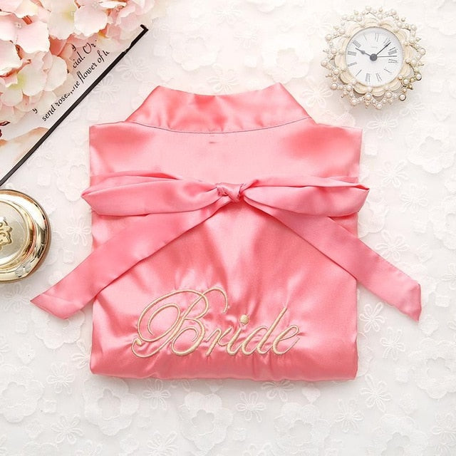 Bride Bridesmaid Kimono Bathrobe