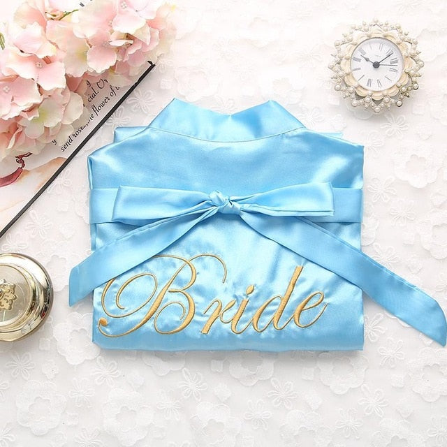 Bride Bridesmaid Kimono Bathrobe