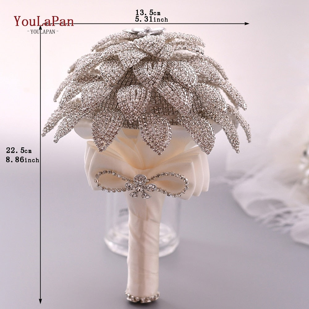 Crystals Diamond Flower Bridal Bouquet