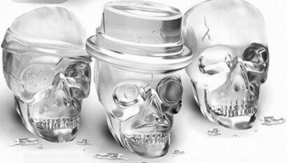 3D Skull Silicone Mold Ice Maker Tray
