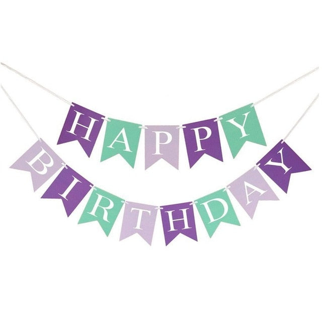 Mermaid Party Supplies Balloon Banner Decor