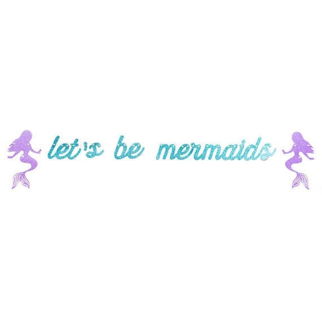 Mermaid Party Supplies Balloon Banner Decor