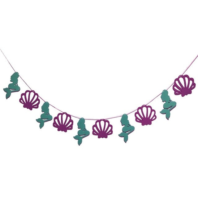 Mermaid Party Supplies Balloon Banner Decor