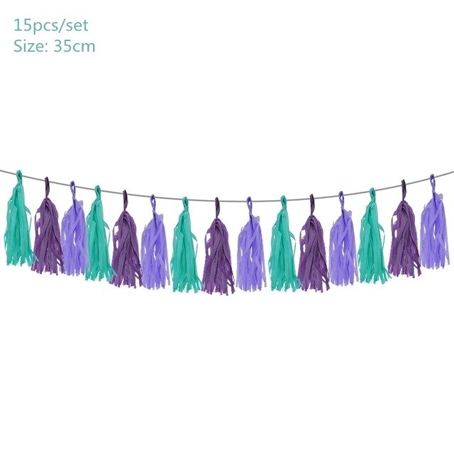 Mermaid Party Supplies Balloon Banner Decor