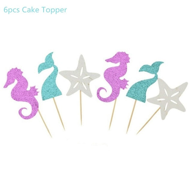 Mermaid Party Supplies Balloon Banner Decor