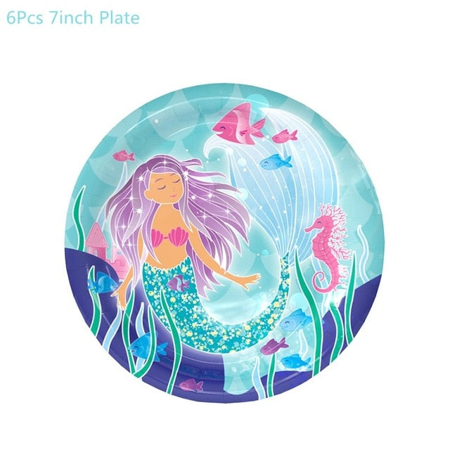 Mermaid Party Supplies Balloon Banner Decor