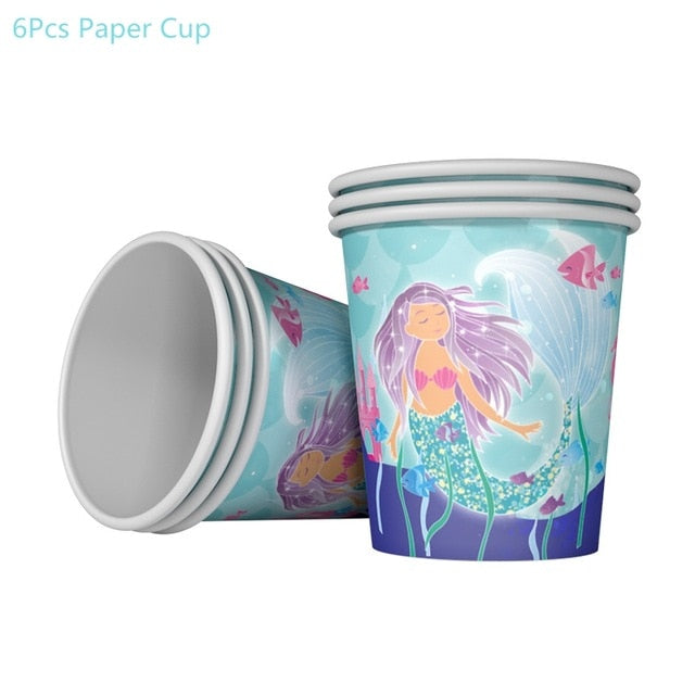 Mermaid Party Supplies Balloon Banner Decor