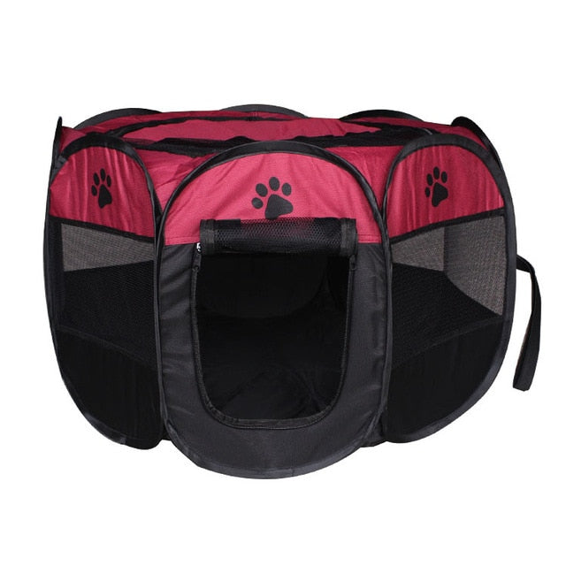 Portable Folding Pet Playpen Tent Dog House