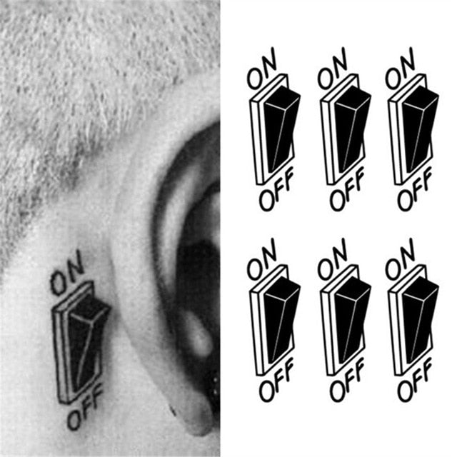 Skull Moth Rose Waterproof Temporary Tattoo
