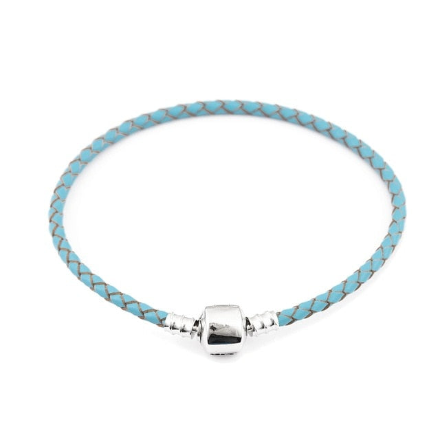 16-20cm Leather Charm Bracelet