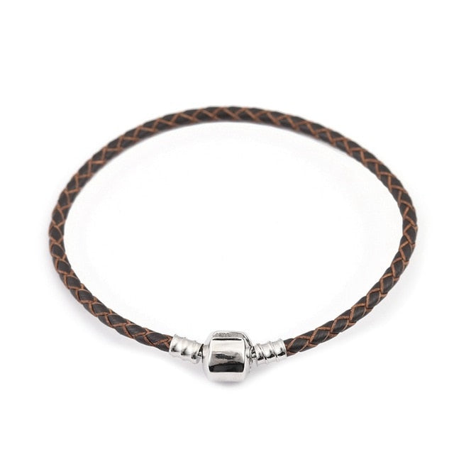 16-20cm Leather Charm Bracelet