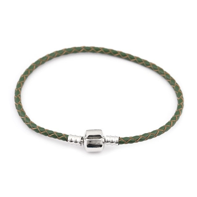16-20cm Leather Charm Bracelet