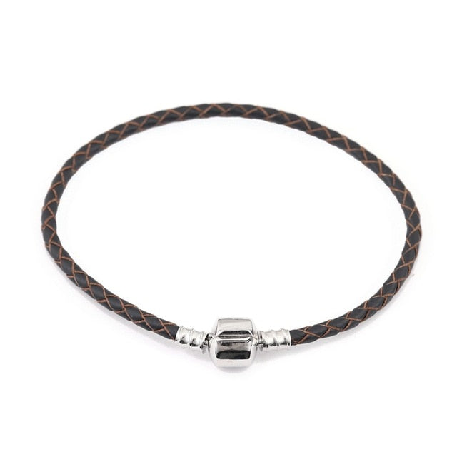 16-20cm Leather Charm Bracelet
