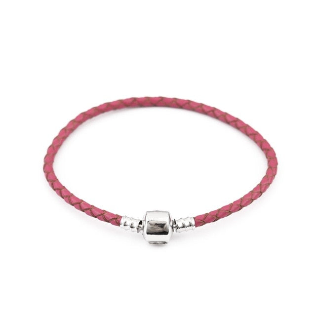 16-20cm Leather Charm Bracelet