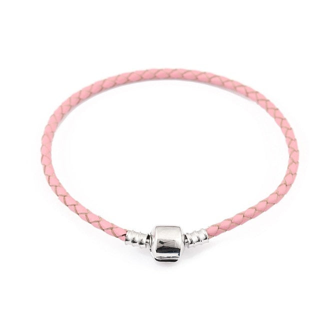 16-20cm Leather Charm Bracelet