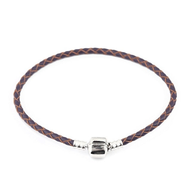 16-20cm Leather Charm Bracelet