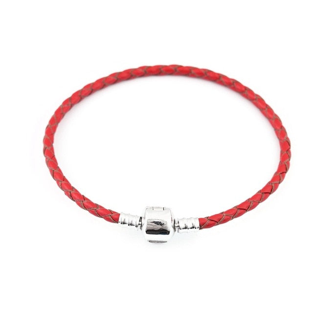 16-20cm Leather Charm Bracelet