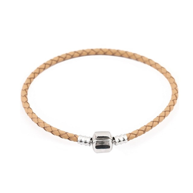 16-20cm Leather Charm Bracelet