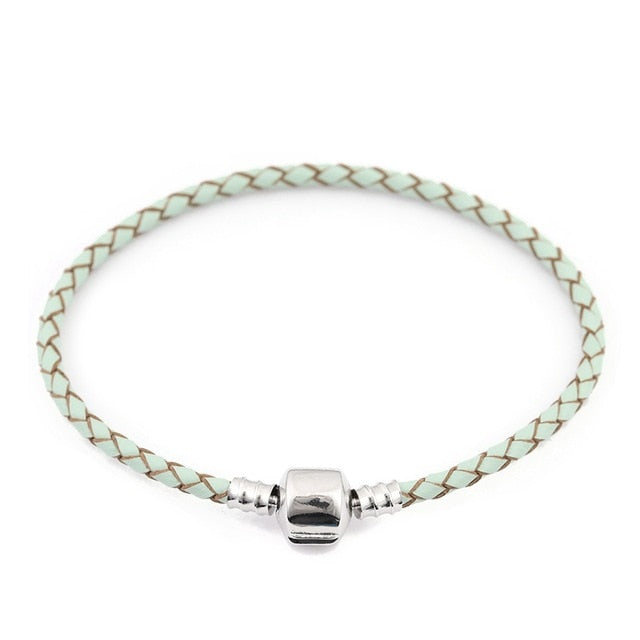 16-20cm Leather Charm Bracelet