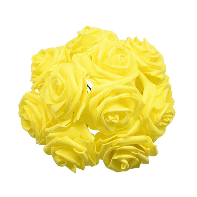 24Pcs Artificial Rose Flower Bouquet