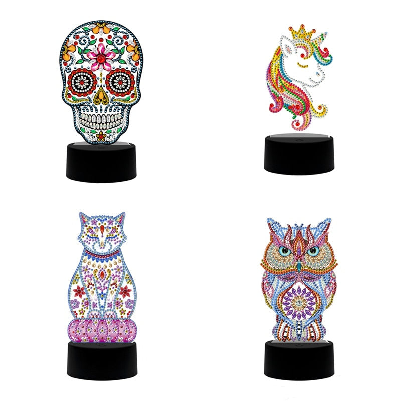 5D Diamond Mosaic Embroidery Lamp