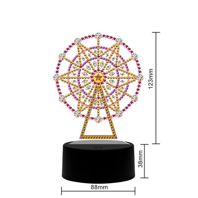 5D Diamond Mosaic Embroidery Lamp