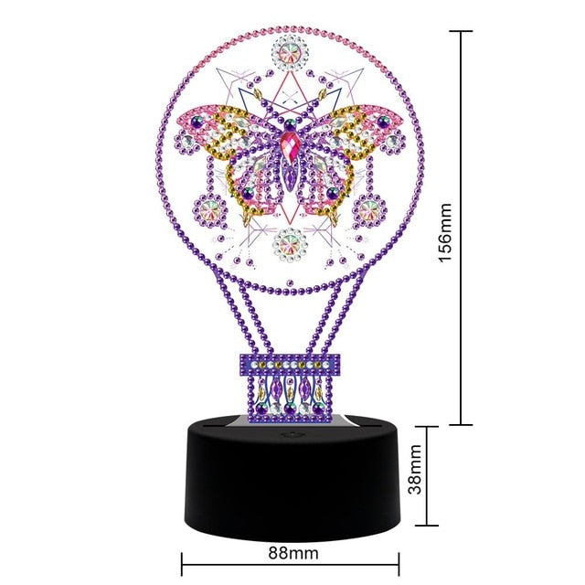 5D Diamond Mosaic Embroidery Lamp