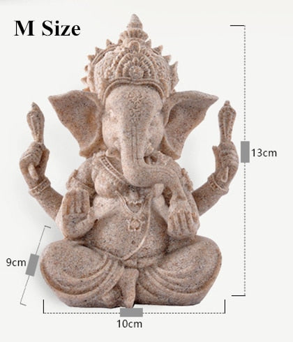 Sandstone Hindu Elephant Ganesha Sculpture