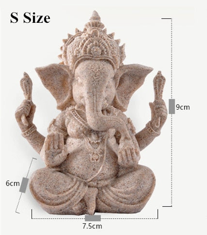 Sandstone Hindu Elephant Ganesha Sculpture