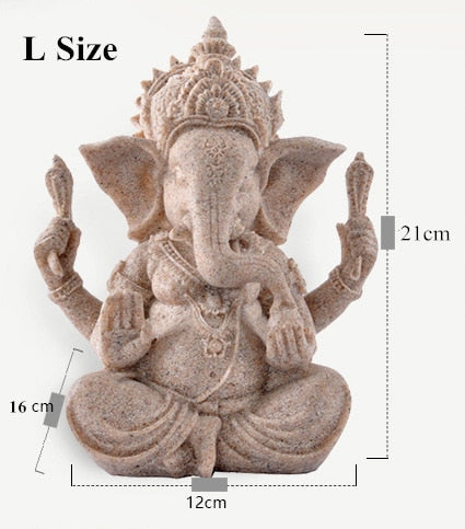 Sandstone Hindu Elephant Ganesha Sculpture