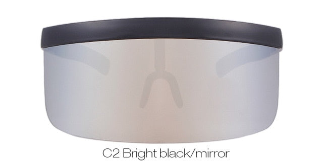 Oversize Shield Visor Sunglasses Windproof Glasses