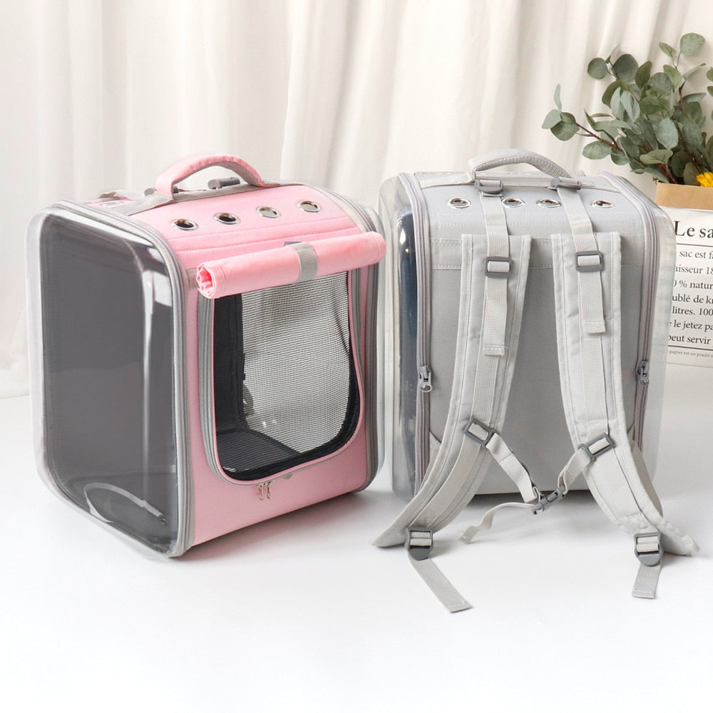 Pet Carrier Backpack Breathable Travel Outdoor Shoulder Bag