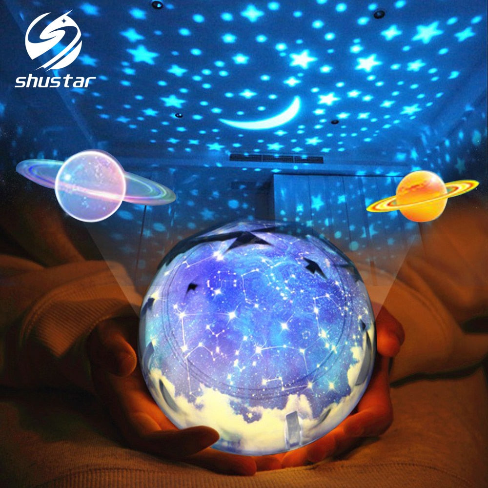 Star Night Light Sky Magic Moon Planet Projector Lamp
