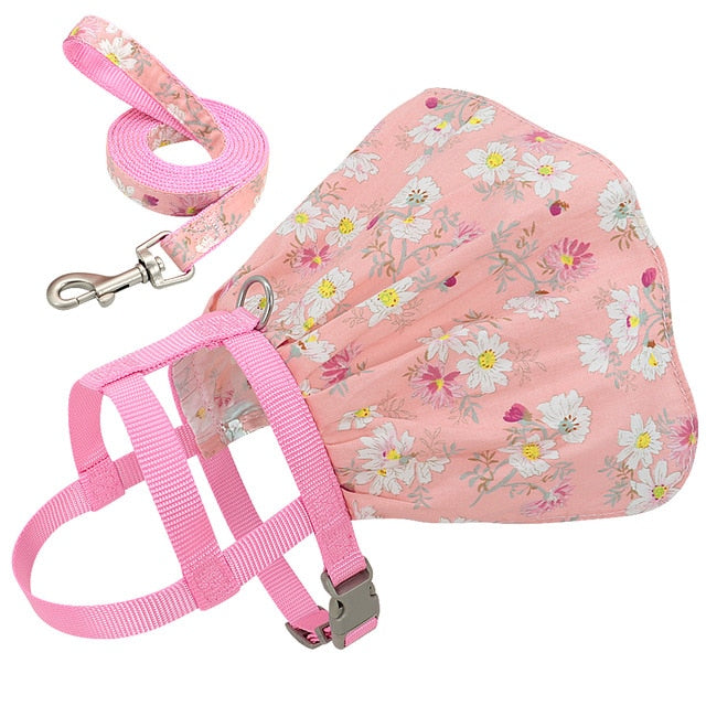 Small Puppy Dress Harness with Leash
