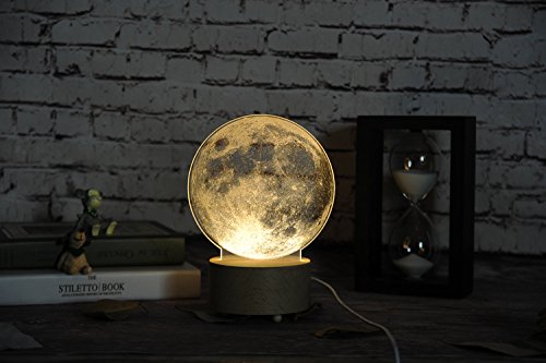 LED 3D Moon Night Light Unicorn Lamp