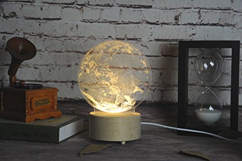 LED 3D Moon Night Light Unicorn Lamp