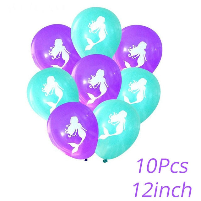 Little Mermaid Party Decor Birthday Supplies