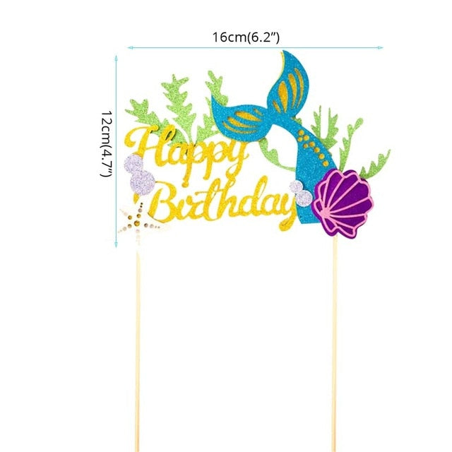 Little Mermaid Party Decor Birthday Supplies