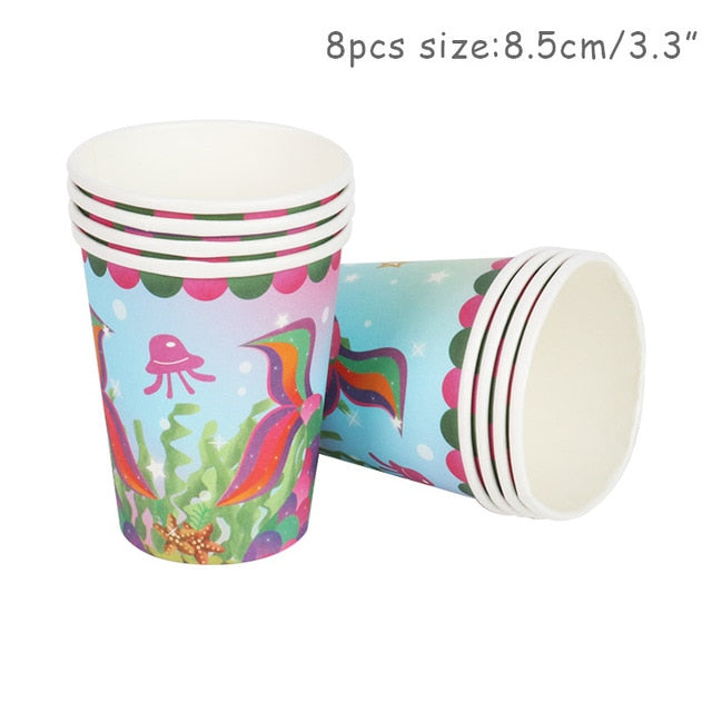 Little Mermaid Party Decor Birthday Supplies